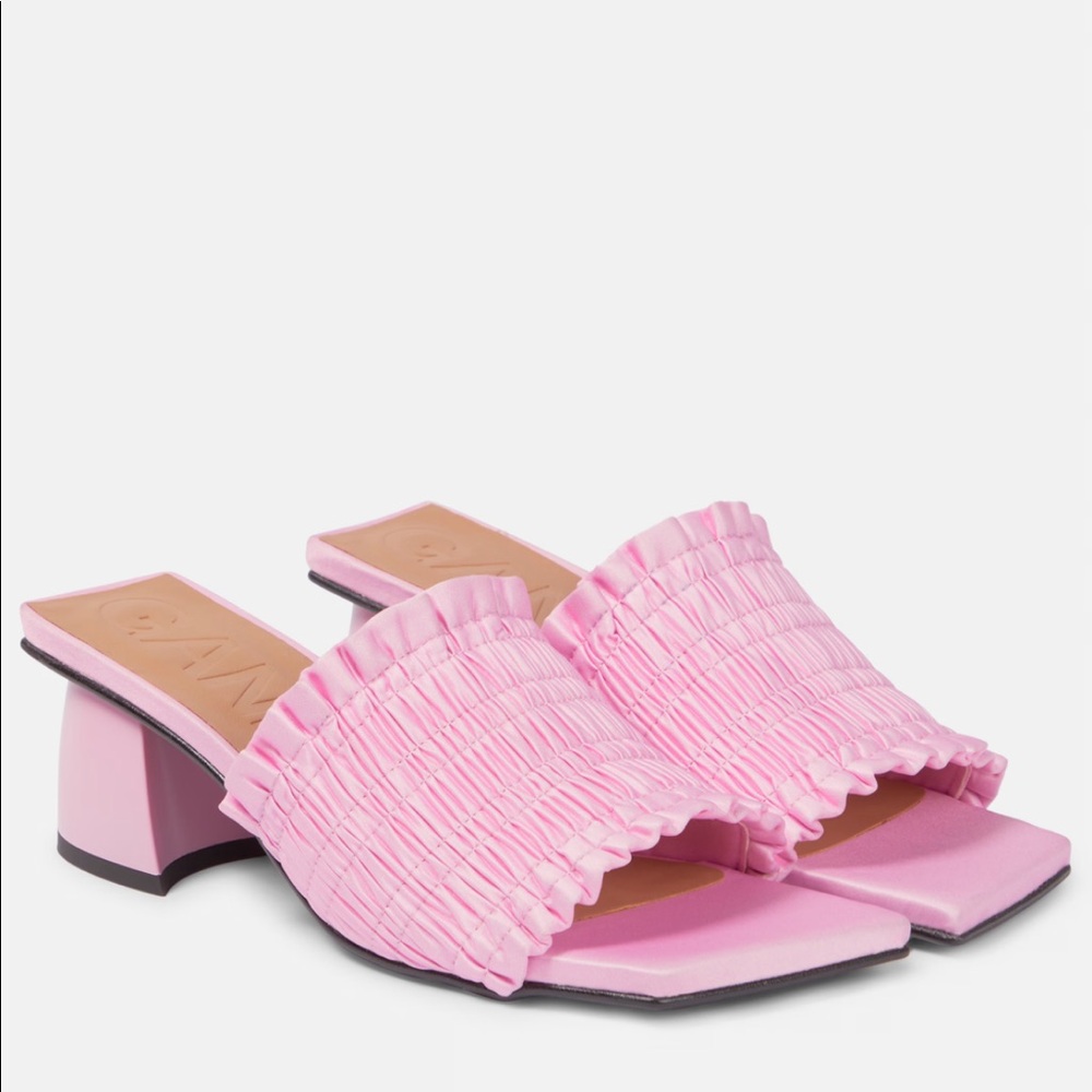 Ganni smock mule
